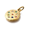 304 Stainless Steel Rhinestone Pendants STAS-R159-54G-01-2