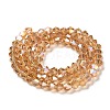Transparent Electroplate Glass Beads Strands LS-EGLA-A039-T4mm-B18-2