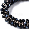 Faceted Glass Beads Stretch Bracelets BJEW-S144-001A-02-3