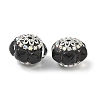 Acrylic Rhinestone Rondelle Beads CLAY-NH0003-02AS-04-1