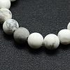Frosted Howlite Round Bead Strands G-M064-14mm-12-2