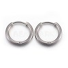 Tarnish Resistant 202 Stainless Steel Huggie Hoop Earrings EJEW-L205-02G-P-1