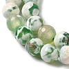 Dyed & Heated Natural Fire Crackle Agate Beads Strands G-P539-B01-24-4