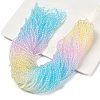 Transparent Painted Glass Beads Strands DGLA-A034-T3mm-A21-1
