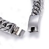 Tarnish Resistant 304 Stainless Steel Curb Chains Bracelets BJEW-E346-10P-3