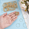 120Pcs 4 Styles 316 Surgical Stainless Steel Wine Glass Charms Rings STAS-BBC0009-37G-3