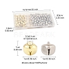 200Pcs 2 Colors Iron Bell Charms IFIN-FS0001-53-4