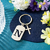 1Pc Stainless Steel Keychains KEYC-TADJ0001-08N-3