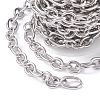 304 Stainless Steel Oval Link Chains CHS-C002-01P-4