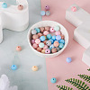 140Pcs 14 Colors Food Grade Eco-Friendly Silicone Beads SIL-TA0001-26-5