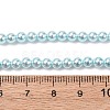 Electroplated Shell Pearl Beads Strands BSHE-G041-4mm-03-4