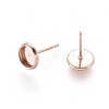 304 Stainless Steel Stud Earring Settings LS-X-STAS-K131-A-01RG-2