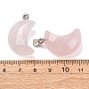 Natural Rose Quartz Pendants G-F820-02L-07-2