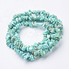 Synthetic Turquoise Beads Strands G-D283-3x5-10-3