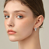 48Pcs 2 Colors Rack Plating Alloy Stud Earring Findings FIND-HS0002-64-5