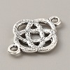 Tibetan Style Alloy Knot Connector Charms FIND-CJC0007-41B-2