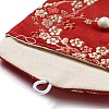 Chinese Style Floral Cloth Jewelry Storage Pouches AJEW-D065-01B-01-3