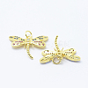 Brass Micro Pave Cubic Zirconia Pendants KK-P133-02G-NR-2