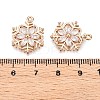 Christmas Brass Micro Pave Cubic Zirconia Pendants KK-R111-009-B01G-3