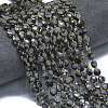 Natural Snowflake Obsidian Beads Strands G-K389-B65-01-2