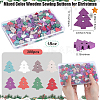 300Pcs 2-Hole Spray Painted Wooden Buttons BUTT-SP0001-02-2