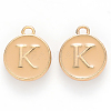 Golden Plated Alloy Enamel Charms X-ENAM-S118-06K-1