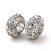 Rack Plating Alloy Rhinestone European Beads PALLOY-P289-34P-2