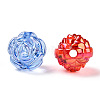 Transparent Acrylic Flower Beads TACR-T028-02-2