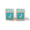 Rack Plating Brass Enamel Beads KK-B060-04G-06J-2