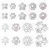 54Pcs 9 Style Brass Bead Caps KK-TA0003-41-2