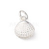 925 Sterling Silver Shell Shape Charms STER-D304-02S-1