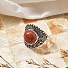 Synthetic Goldstone Adjustable Rings RJEW-I108-03AS-03-2
