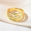 Brass Finger Rings for Women RJEW-K261-07B-G-2