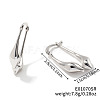 Elegant and Versatile Brass Teardrop Hoop Earrings for Western Fashionistas RY9199-2-1