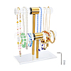 Acrylic & 
Stainless Steel T Bar Jewely Display Stands ODIS-WH0108-022-6