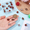 24Pcs 3 Style Handmade Polymer Clay Rhinestone Pendants PALLOY-OC00047-3
