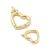 Brass Spring Gate Rings X-KK-P299-08G-2