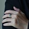 Alloy Squama Adjustable Finger Rings for Men FS-WGC01FD-01-4