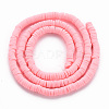 Handmade Polymer Clay Bead Strands CLAY-T002-4mm-71-2