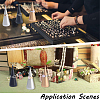 2Pcs 2 Styles Alloy Ring Display Stands RDIS-BBC0001-01EB-4