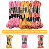 Gorgecraft 30 Skeins 3 Colors 6-Ply Polyester Embroidery Floss OCOR-GF0003-43B-2