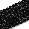 Natural Black Tourmaline Beads Strands G-G927-46-2
