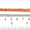Electroplate Transparent Glass Beads Strands EGLA-A035-T4mm-L05-4