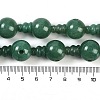 Natural Green Aventurine 3-Hole Guru Beads Strands G-H064-E07-01-5