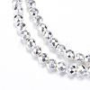Electroplate Non-magnetic Synthetic Hematite Bead Strands G-Q465-24S-1