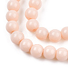 Opaque Solid Color Glass Beads Strands GLAA-T032-P6mm-09-2