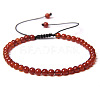 Adjustable Women's Carnelian Beaded Bracelet CN3407-3-1