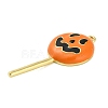 Halloween Brass Enamel Pendants KK-F915-01E-G-2