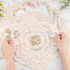 6Pcs 3 Style Polyester Embroidery Table Mats AJEW-GF0004-86-3