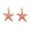 Brass Enamel Pendants KK-CBACBC6-05G-02-1